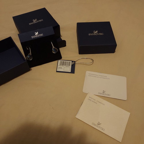 Swarovski μεγάλα σκουλαρίκια σταγόνα βροχής καινούργια