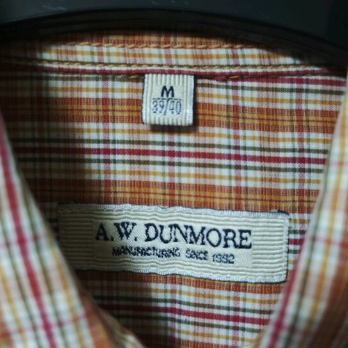 A.W Dunmore shirt used, orange, size M