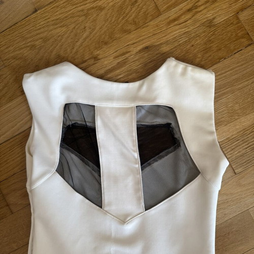 Dress with transparency like new, size M, white