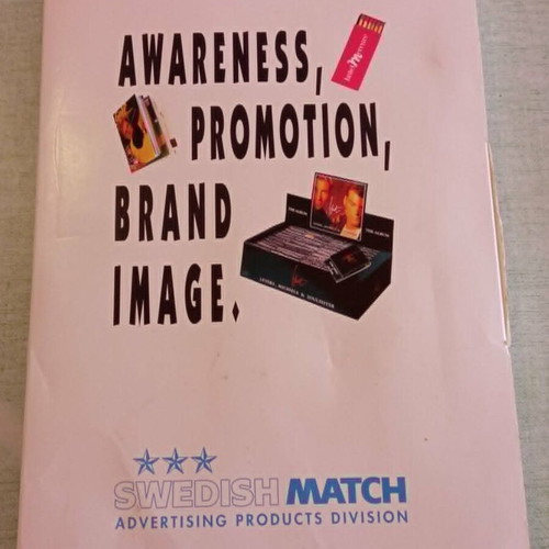 Swedish Match Advertising Matchbox Sample Case with 11 Full Matchboxes