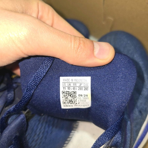 Adidas men's running shoes used, size 45, blue