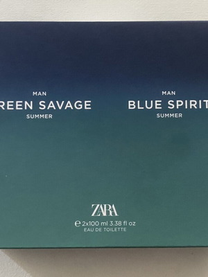 Green Savage Summer and Blue Spirit Summer Eau de Toilette set, new, 200 ml