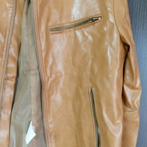 Men's leatherette jacket new, unused, beige