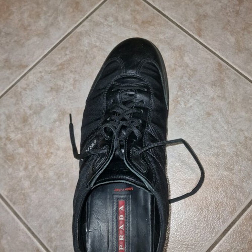 Prada men's shoes black size 45 like new
