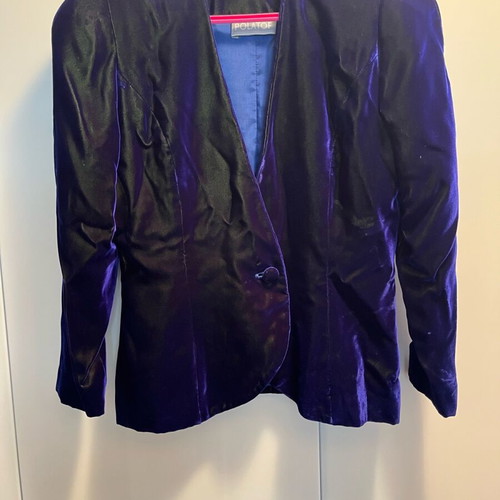 Polatof dress and jacket like new, purple velvet, size S