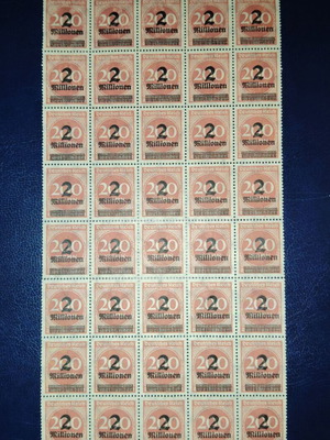 Germany Weimar stamps mint sheet