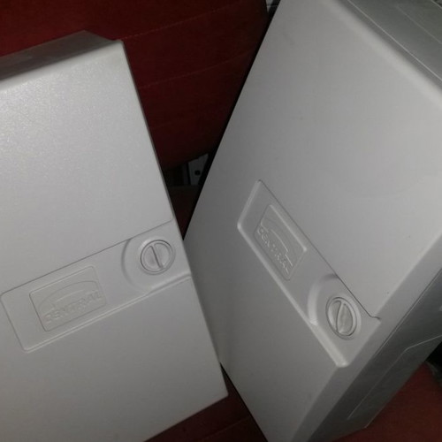 Central plastic wall-mounted telephone distributors used, set of 2