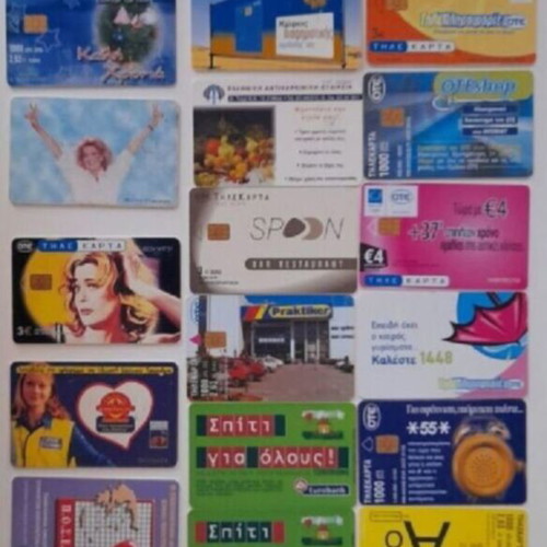 Collectible phone cards, pack of 132, Greece landmarks and themes