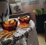 Murano ashtrays pair like new