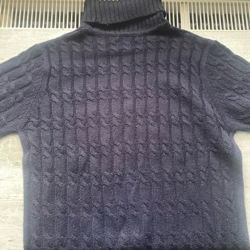 Alcott men's turtleneck sweater navy blue XL like new