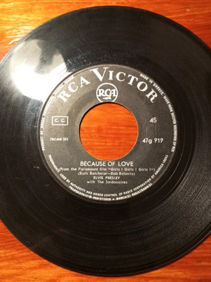 Elvis Presley δισκάκι 45 rpm μεταχειρισμένο, χωρίς εξώφυλλο
