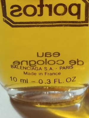 Balenciaga Portos Eau de Cologne Vintage 10ml mini used
