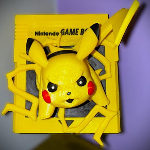 3D Printed Φιγούρα Pikachu Game Boy Breaking κατόπιν παραγγελίας