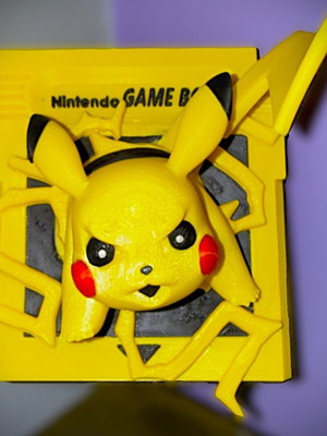 3D Printed Φιγούρα Pikachu Game Boy Breaking κατόπιν παραγγελίας