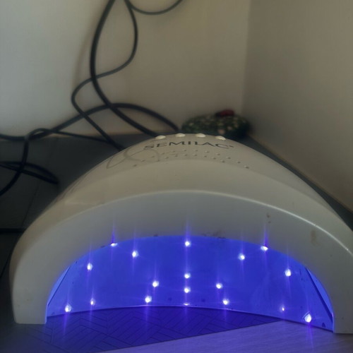 Semilac UV LED 24W/48 curing lamp like new with manicure accessories