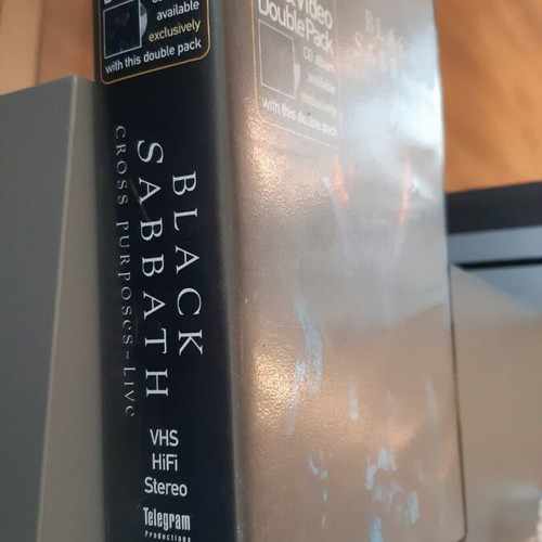 Black Sabbath Cross Purposes Live box set like new with VHS and CD