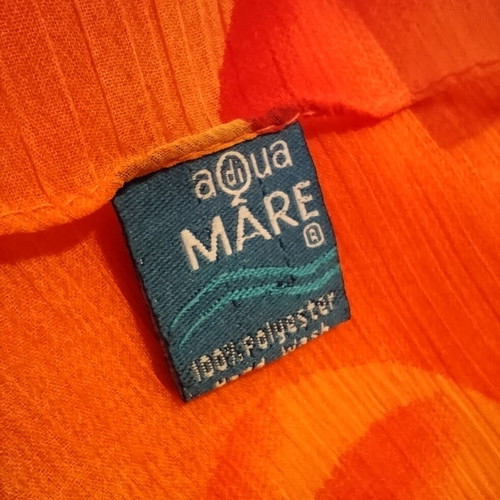 Orange Pareo/Scarf Aqua Mare