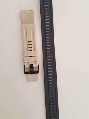 Huawei Ultimate 22mm Watch Strap new, sand color with black extension