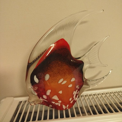 Decorative glass fish like new