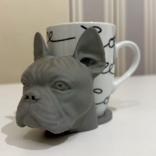 Handmade French Bulldog 3D Printed Coaster Cup Holder new