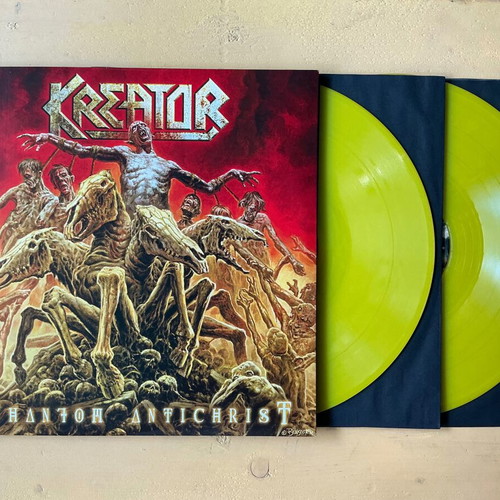 Kreator Phantom vinyl record like new, metal, yellow vinyl