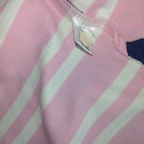 Oxford Company Polo Shirt like new, size L, white and pink