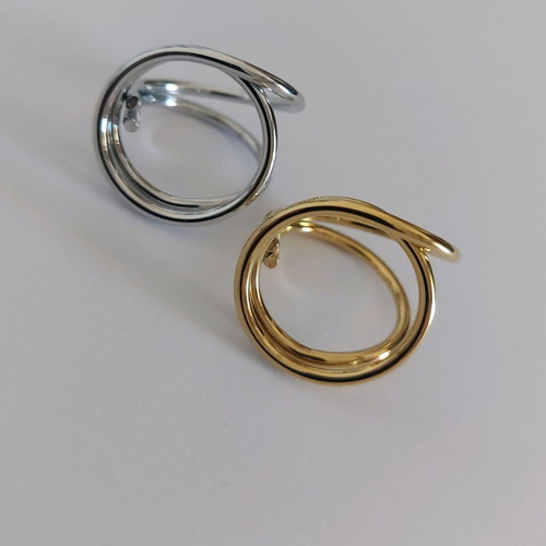 Opening rings new, set gold and silver colors
