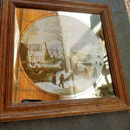 Decorative picture with mirror