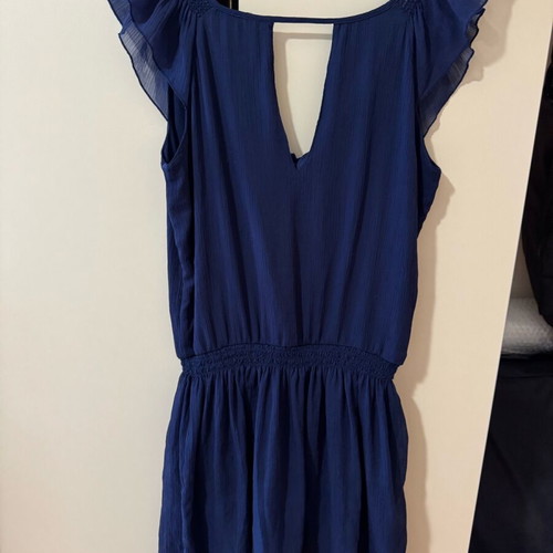 Zara dress like new, short-sleeve dark blue color