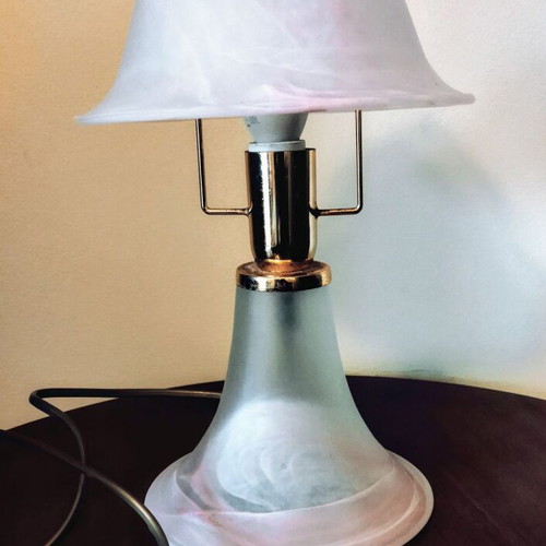 Murano Art Deco Mushroom Lamp like new