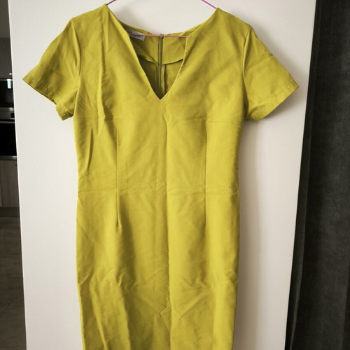 Mini dress, light green, short sleeve, back zipper