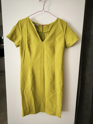 Mini dress, light green, short sleeve, back zipper