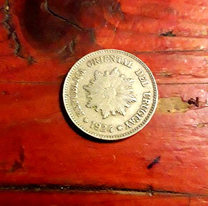 1924 , 2 centisimos,Uruguay