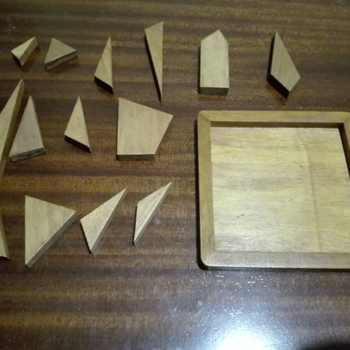 Archimedes Ostomachion used wooden puzzle