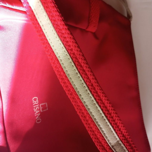 Crisano by Hunter shoulder bag like new, red and beige