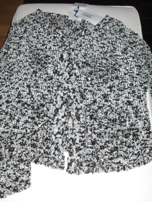 Ζακέτα καινούργια, ζεστή με τσέπες και χρυσή κλωστή, μέγεθος XL, γκρι