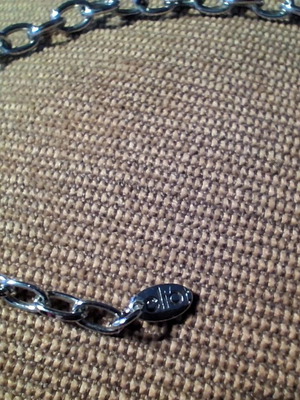 Elio short metal enameled necklace