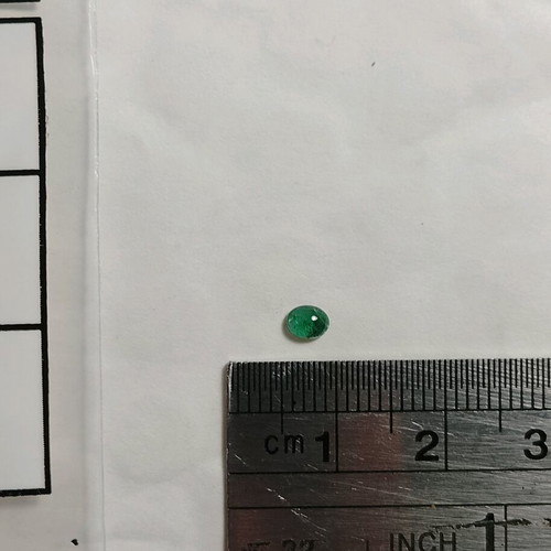 Cabochon emerald authentic gemstone