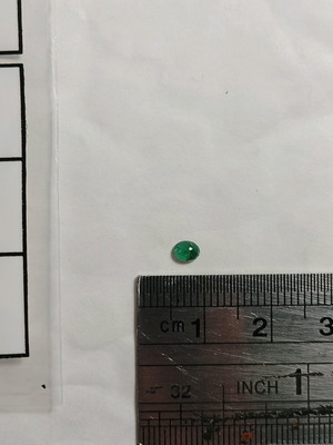 Cabochon emerald authentic gemstone