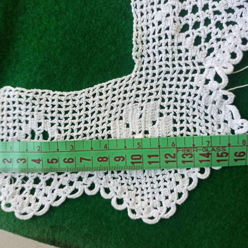 Handmade Crochet Lace With Corner, Like New