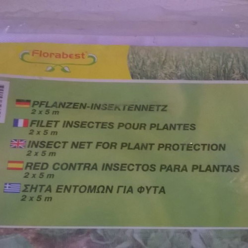 Insect net for plants 2 x 5 m new