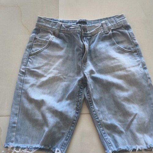 Sisley denim bermuda shorts small like new, blue
