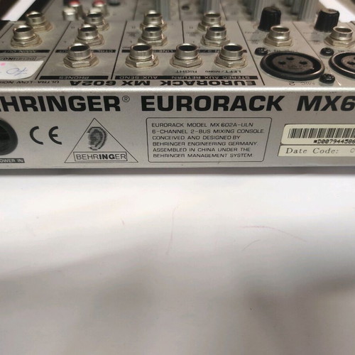 Europack MX 602A audio mixer used