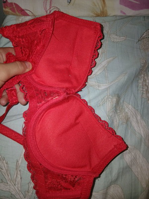 Bra red new with padding