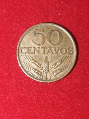 Portugal 50 Centavos Coin used