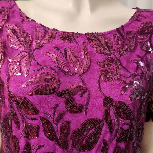 Tahari Asl maxi dress XL with sequins and lace