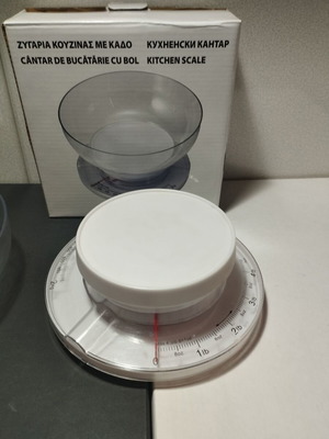Kitchen scale analog new with bowl
