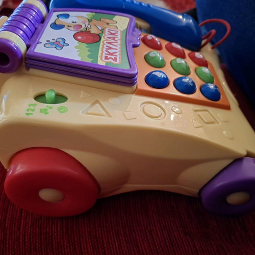 Fisher Price συρόμενο μουσικό τηλέφωνο με ζωάκια μεταχειρισμένο