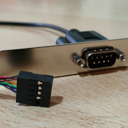 Internal USB Motherboard Header to Serial RS232 DB9 Adapter new