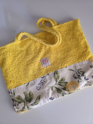 Terry beach bag used